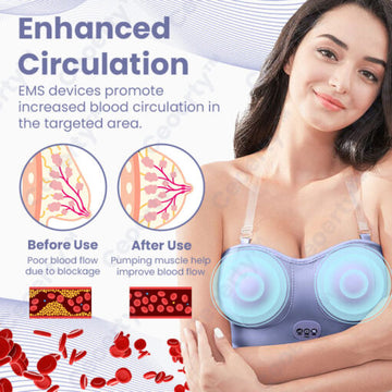 Electric Lift EMS Bust Massage Bra