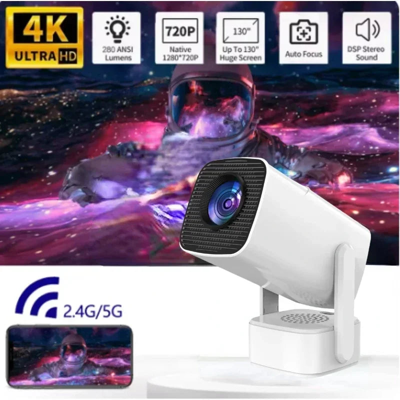 New independent audio projector 4K high-definition home theater bedroom bedside dormitory children's 3D projector