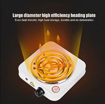 Electric Stove with Easy-Clean Hot Plate – Heats in 2 Minutes for Fast Cooking