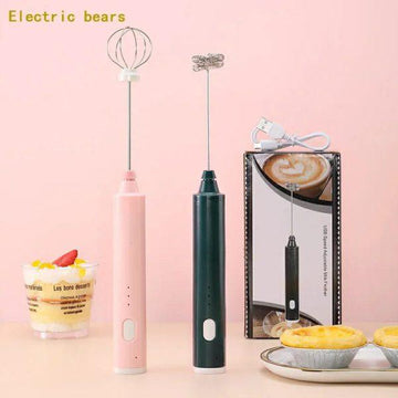 Electric Milk Frother & Egg Beater – USB Rechargeable Blender 🥛⚡