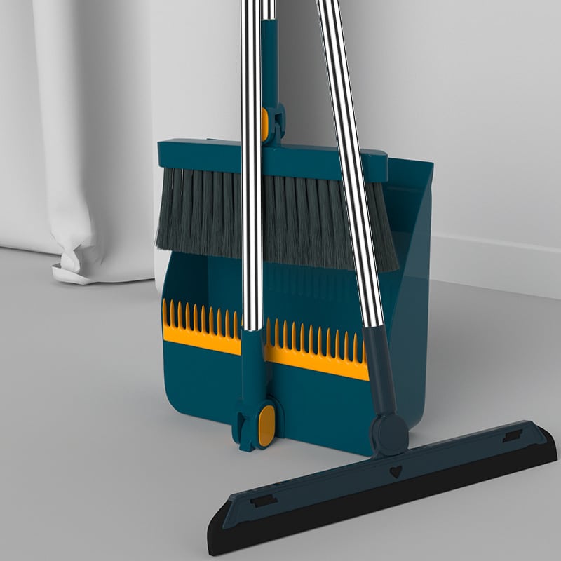 Attachable Broom with Dustpan – Convenient Cleaning Solution